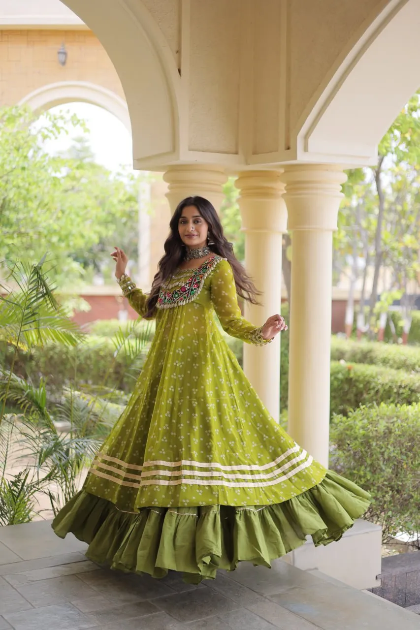 Buy Moni 5081 Kora Cotton Bandhni work with kutchi Work Navratri Lehenga Chaniya Choli Wholesale 2026
