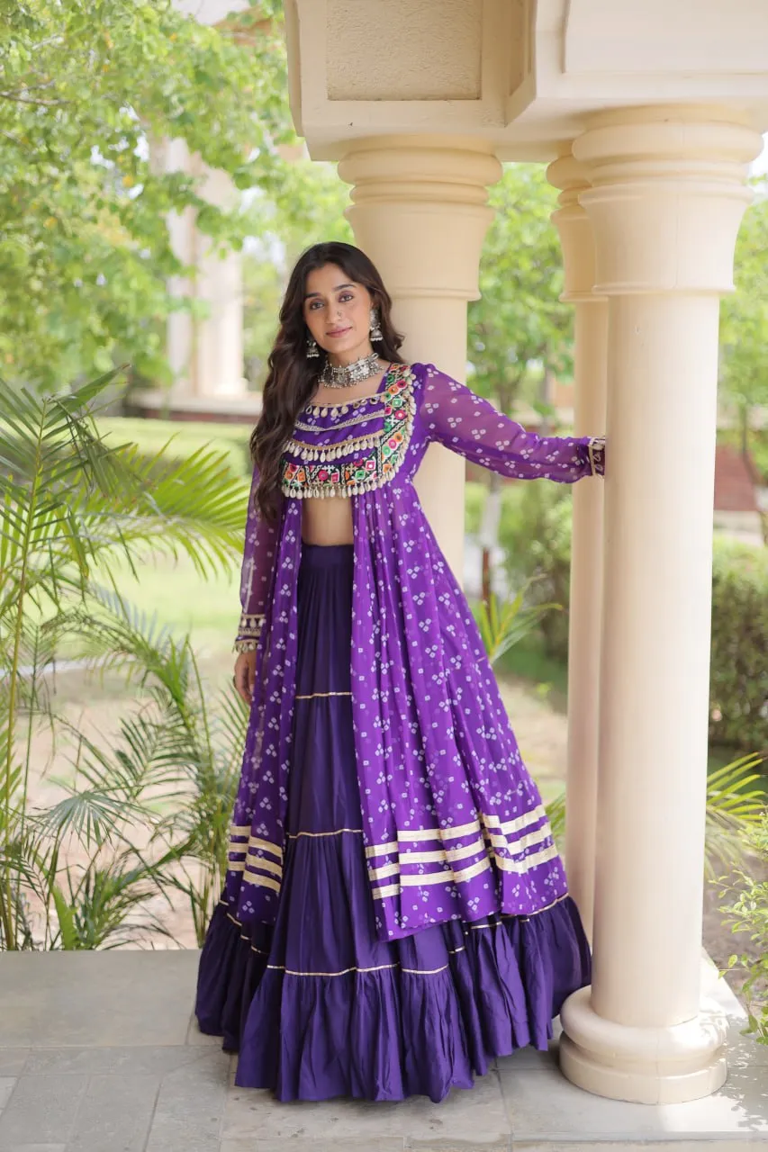 Buy Moni 5081 Kora Cotton Bandhni work with kutchi Work Navratri Lehenga Chaniya Choli Wholesale 2026
