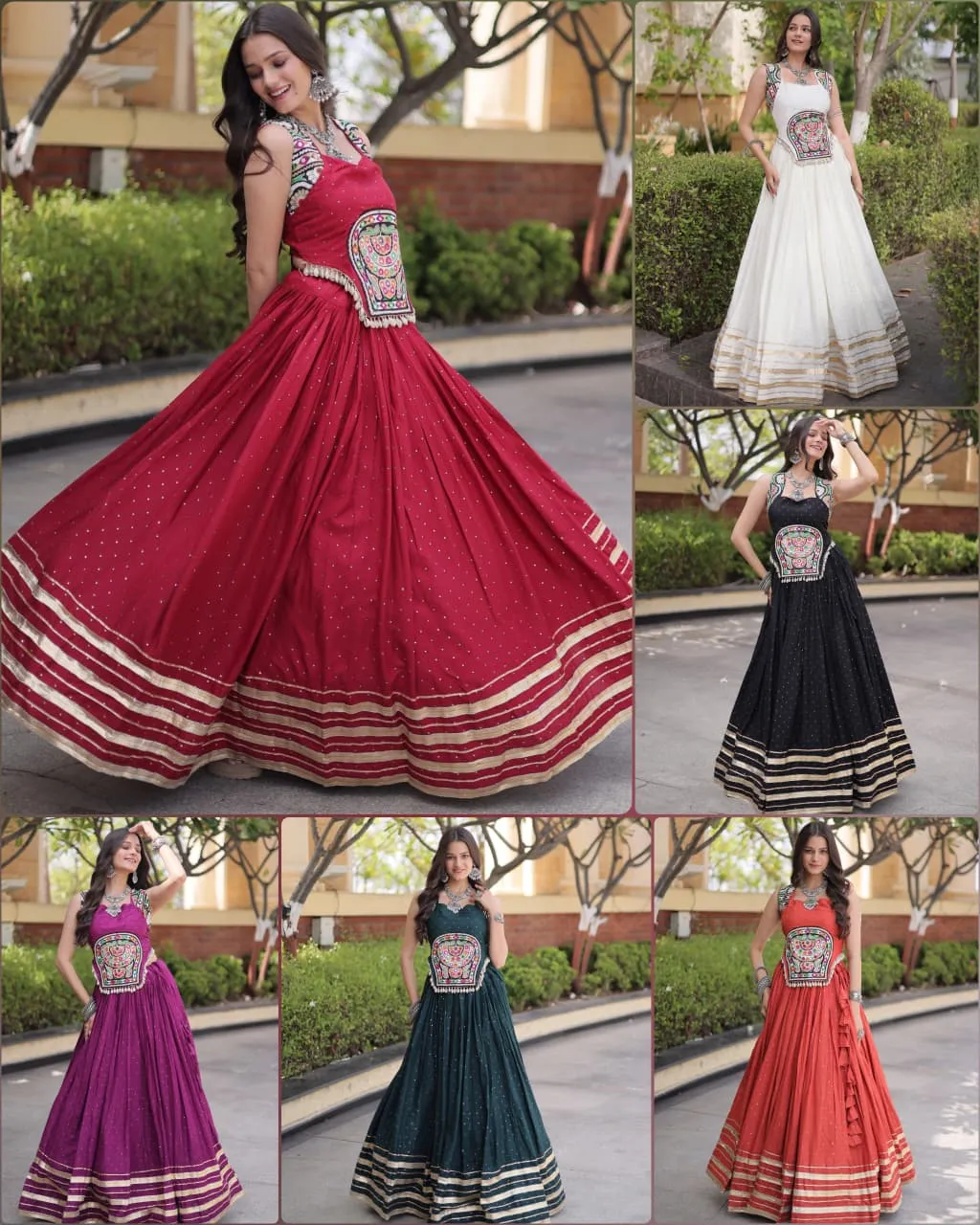 Buy Mohini 7183 Rayon With Gamthi Mirror Work Lehenga Chaniya Choli Wholesale 2026