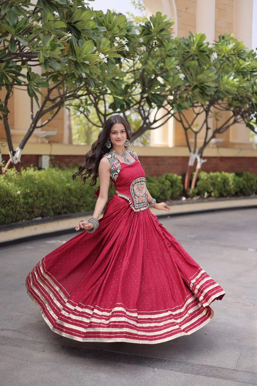 Buy Mohini 7183 Rayon With Gamthi Mirror Work Lehenga Chaniya Choli Wholesale 2026