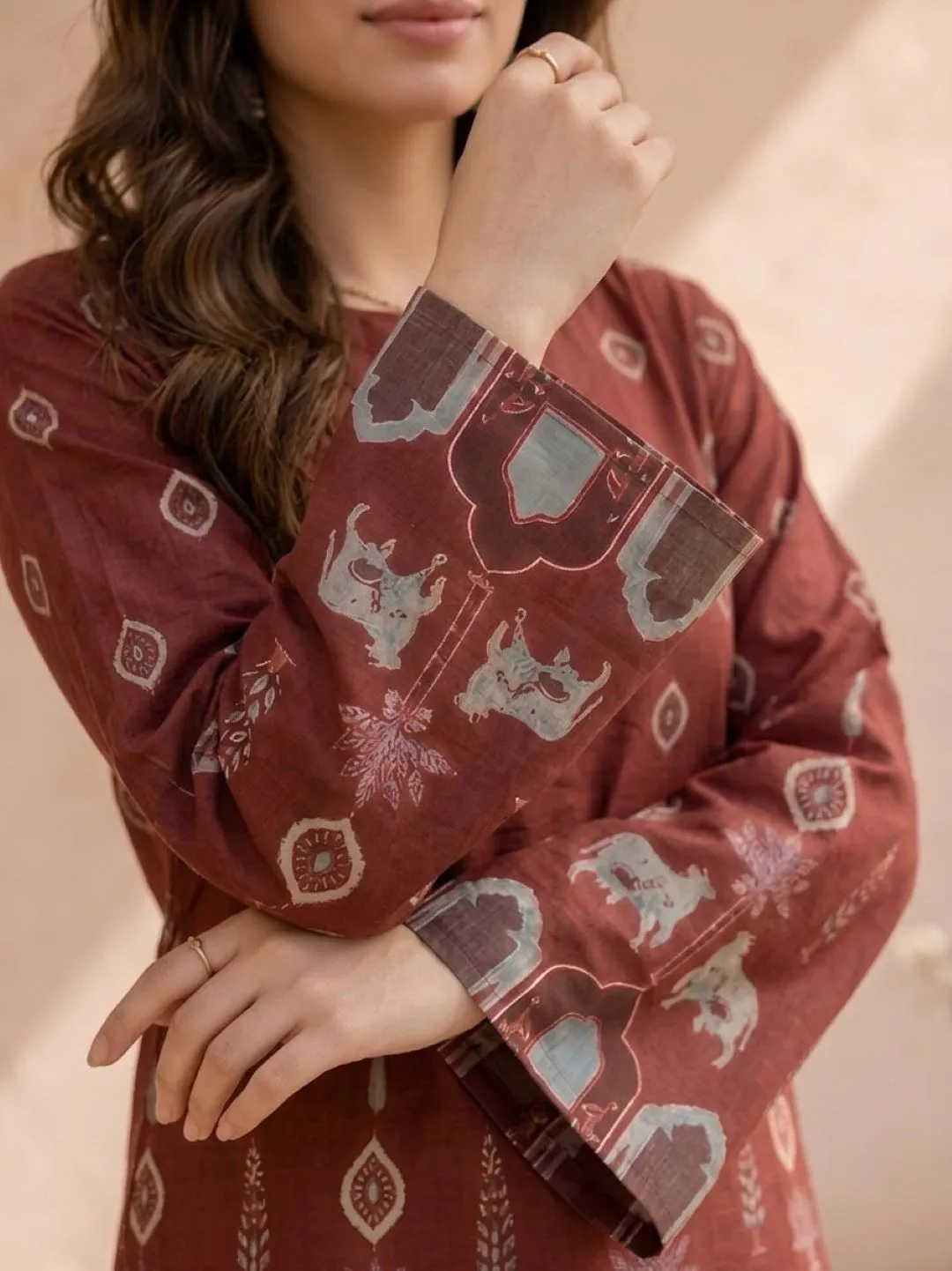 Shiv 1069 Cotton Kalamkari Short Kurti Wholesale Supplier
