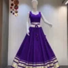 Juhi Pure Roman Cotton Silk Navratri Lehenga Choli Wholesale