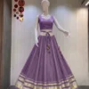 Stylish Juhi Pure Roman Cotton Silk Navratri Lehenga Choli Wholesale 2026