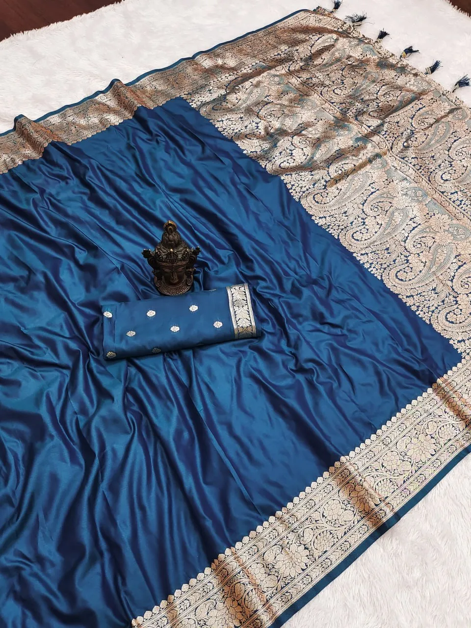 Buy Pooja Pure Banarasi Silk saree Heavy Weaving Design Wholesale 2026