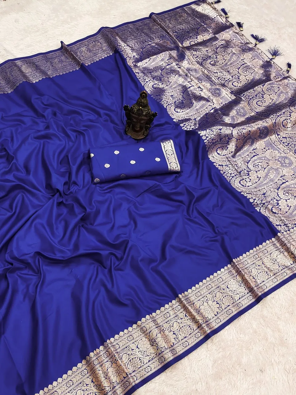 Buy Pooja Pure Banarasi Silk saree Heavy Weaving Design Wholesale 2026