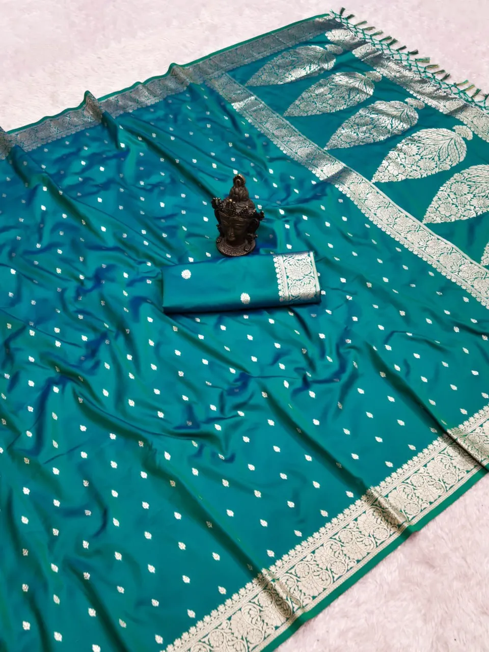Pooja Pure Soft Silk Banarasi saree Wholesale Surat