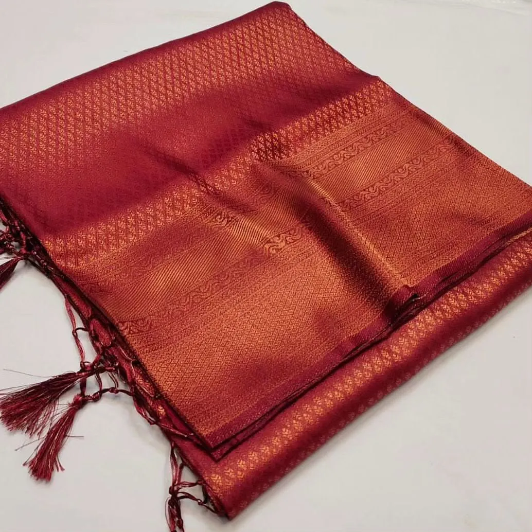 Pooja Sakar Kubera Pattu Silk With jacquard Work Saree Wholesale Surat