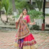 C585 204 Heavy Muslin Cotton With Mirror Work Lehenga Chaniya Choli Wholesale