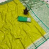 Pooja Pure Soft Banarasi Silk saree With Zari weaving Wholesale