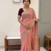 Launching Kusum 899 Georgette silk and zari embroidery work with Cutwork Saree Wholesale Surat 2026