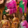 SBD 1867 Georgette With Beads & Real Mirror Work Saree Wholesale