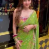 SBD 1868 Star Georgette With Beads & Real Mirror Work Saree Wholesale Surat