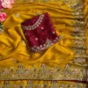 Latest Kusum 907 Star Georgette With Embroidery Work Saree Wholesale 2026