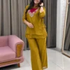 Launching C585 248 crunchy silk Embroidery Work With Handwork Co ord set Wholesale 2026