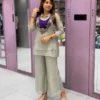Launching C585 248 crunchy silk Embroidery Work With Handwork Co ord set Wholesale 2026