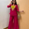 Launching C585 248 crunchy silk Embroidery Work With Handwork Co ord set Wholesale 2026
