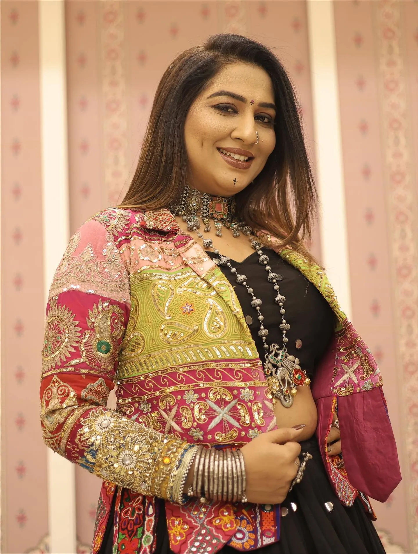 Stylish C585 205 Heavy Muslin Cotton Real Mirror Work Navratri Special Lehenga Choli Wholesale 2026