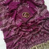 RGS Pure Ajrakh Silk With Mirror Work Saree Wholesale Supplier