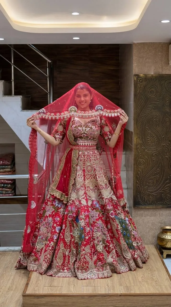 SBD 1869 Georgette With Embroidery Work Bridal Lehenga Choli Wholesale