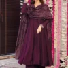 Buy FFD Vichitra With Embroidery Anarkali Plazzo Dupatta Set Wholesale Supplier 2026