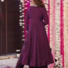 FFD Vichitra With Embroidery Anarkali Plazzo Dupatta Set Wholesale Supplier