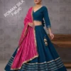 Juhi Roman Silk With heavy gotta Work Lehenga Choli Wholesale Supplier