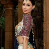 C585 206 Heavy Muslin Cotton With Mirror Work Navratri Lehenga Choli Wholesale