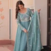 Mohini 9311 Star Georgette With Embroidered work Gown Dupatta Set Wholesale Surat