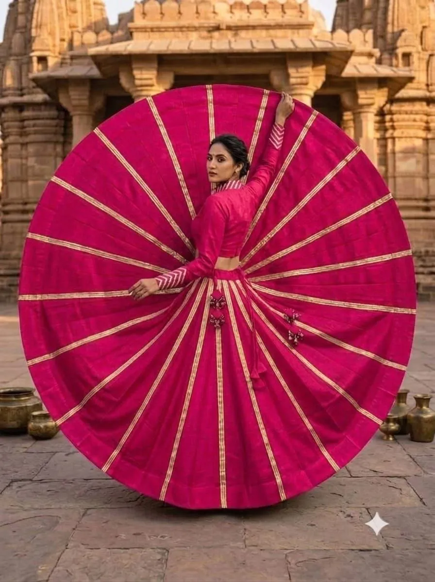 Juhi Pure Rayon Cotton Silk with jari Work Lehenga Choli Wholesale Supplier