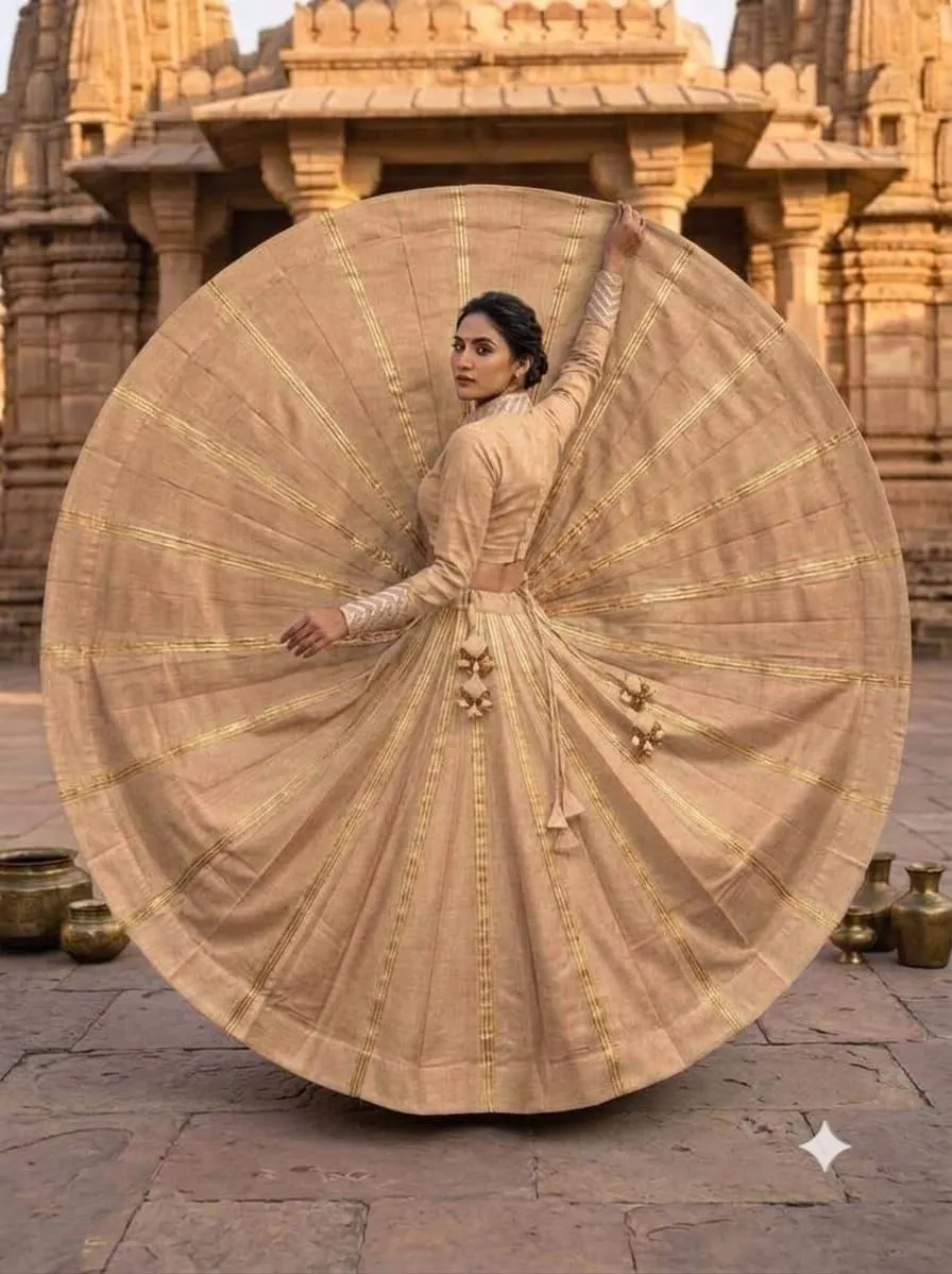 Juhi Pure Rayon Cotton Silk with jari Work Lehenga Choli Wholesale Supplier