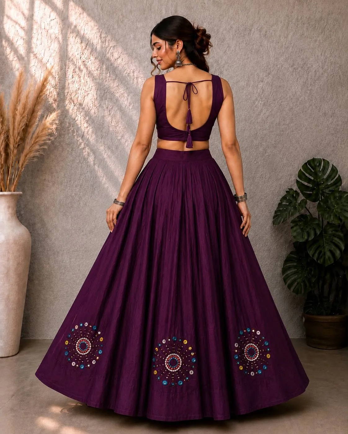 SS2016 Heavy Hand Real mirror work Lehenga Choli Wholesale Surat
