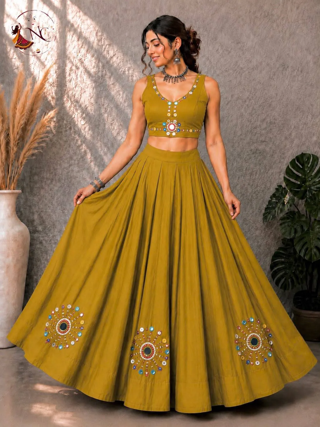 Latest SS2016 Heavy Hand Real mirror work Lehenga Choli Wholesale Surat 2026