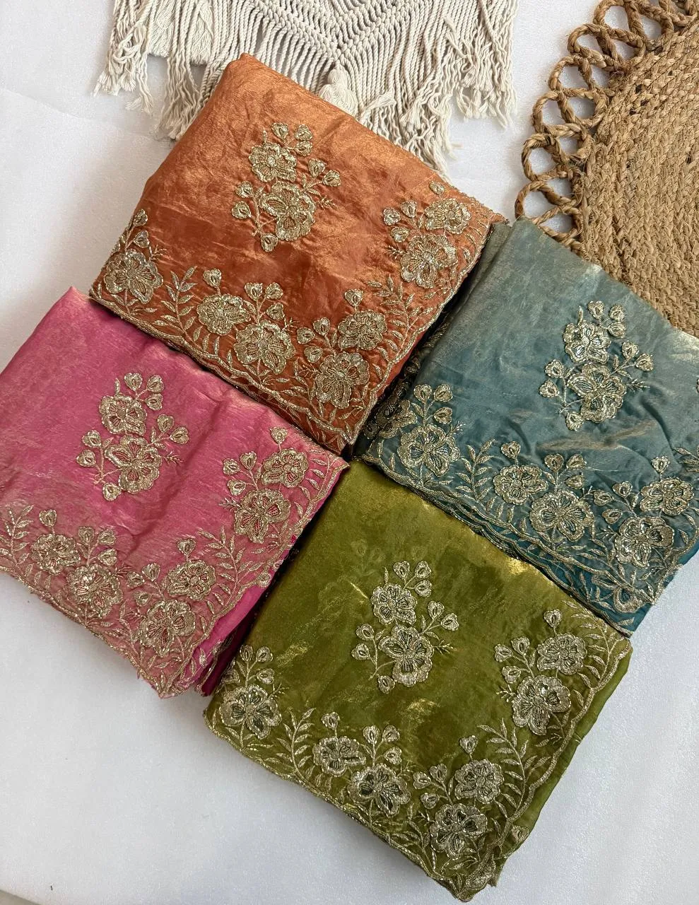 Kusum 909 Embroidery With cut work Saree Wholesale Surat