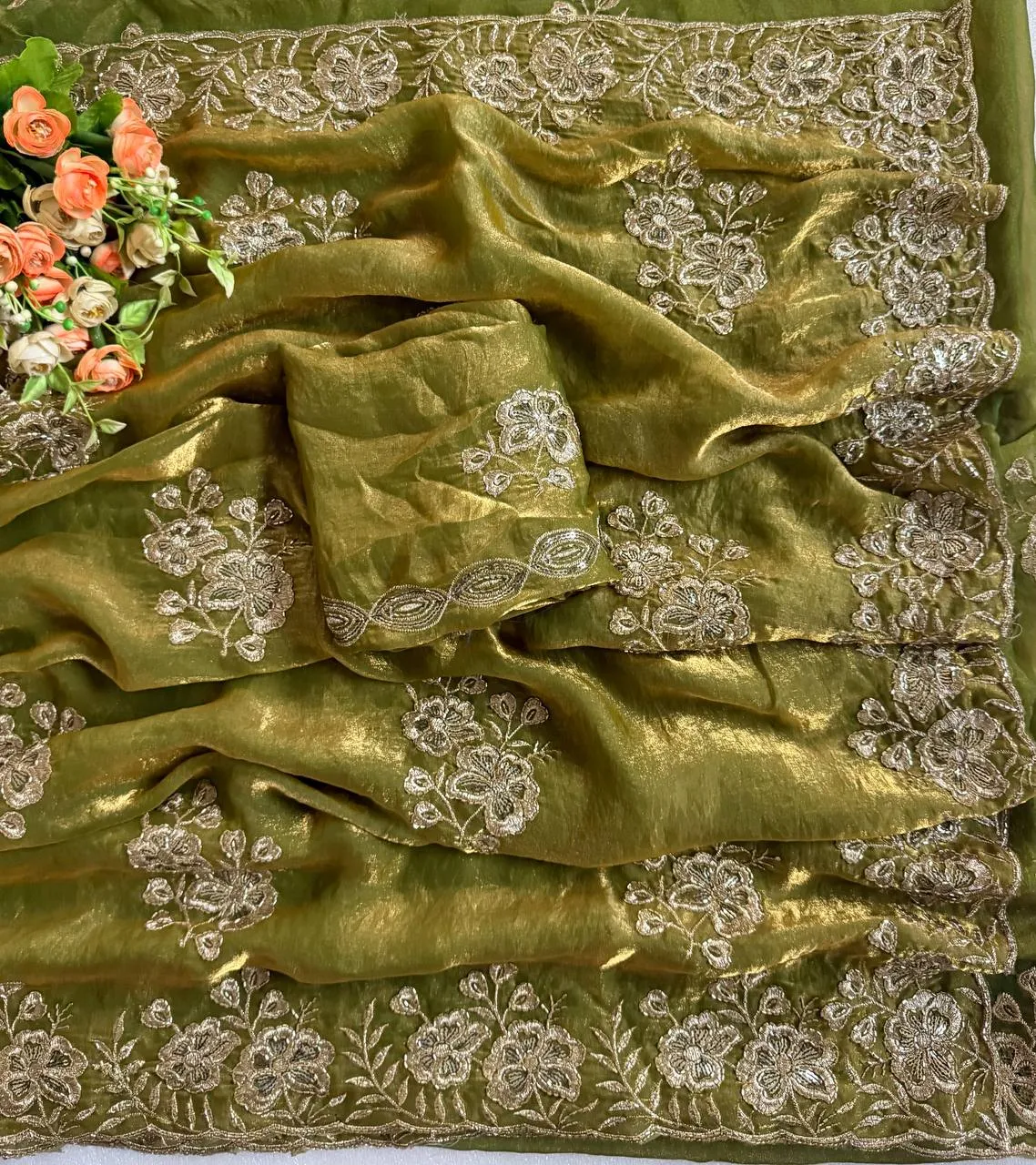 Kusum 909 Embroidery With cut work Saree Wholesale Surat