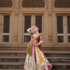 C585 207 Heavy Muslin Cotton Wirh Mirror Work Navratri Lehenga Chaniya Choli Wholesale