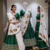 Juhi Pure Roman Cotton Chaniya Choli with heavy Lace Navratri Lehenga Chaniya Choli Wholesale
