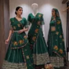 Stylish Juhi Pure Roman Cotton Chaniya Choli with heavy Lace Navratri Lehenga Chaniya Choli Wholesale 2026