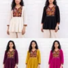 SS2016 Heavy Rayon With Gamthi and Kodi Lace Short Kurti Wholesale