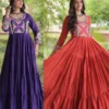 Mohini 9350 Kora Cotton with Embroidery Mirror & Real Codi Work Navratri Gawn Collection Wholesale