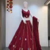 Beautiful Juhi Ramayana Rayon Cotton with Mirror Butti Navratri Lehenga Choli Wholesale 2026