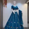 Juhi Ramayana Rayon Cotton with Mirror Butti Navratri Lehenga Choli Wholesale