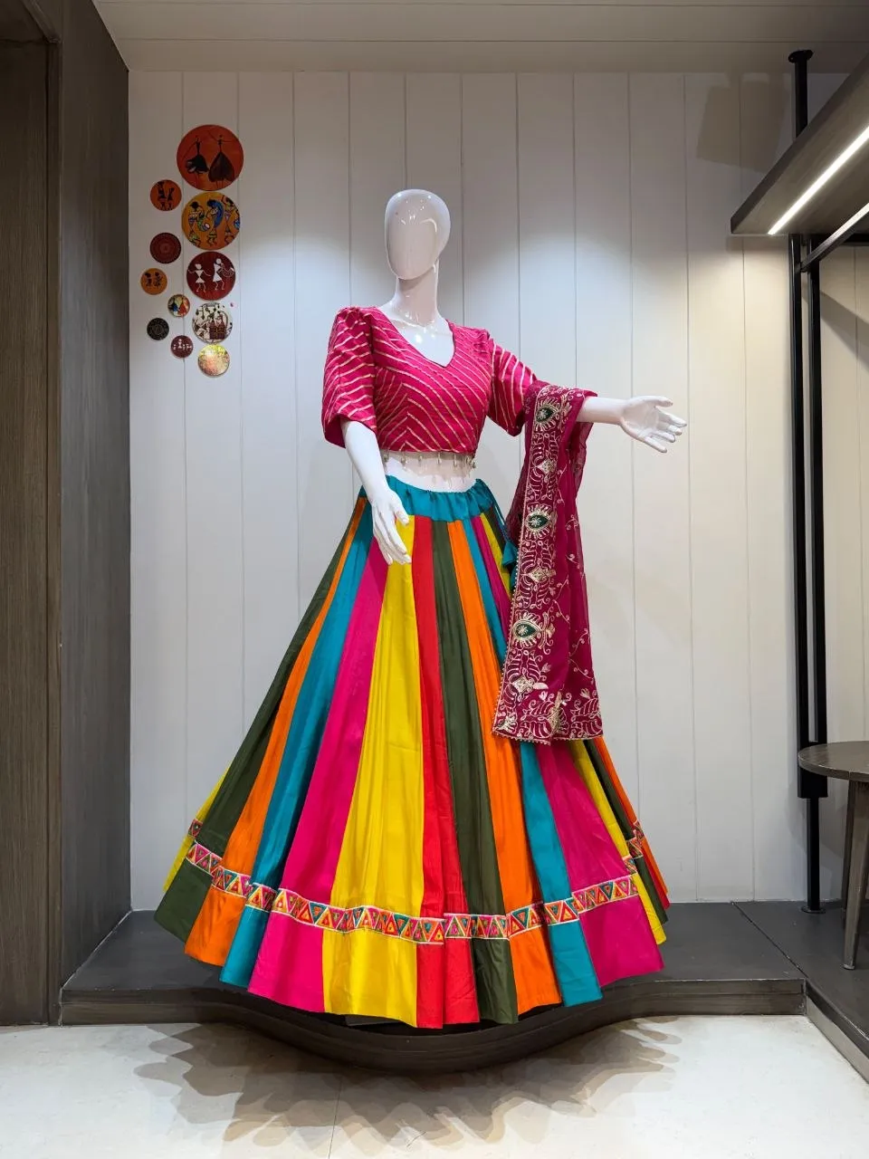 Juhi Ramleela heavy Gamthi Work Navratri Lehenga Choli Wholesale