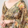 WMN 7040 Floral With Pearl Lace Saree Collection Wholesale Supplier