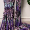 WMN 7040 Floral With Pearl Lace Saree Collection Wholesale Supplier