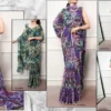 WMN 7040 Floral With Pearl Lace Saree Collection Wholesale Supplier