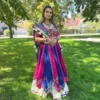 C585 208 Heavy Muslin Cotton With Mirror Work Navratri Lehenga Chaniya Choli Wholesale