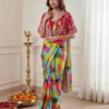 Buy BDB 88 Heavy Chinon Silk Embroidery Work Ready To Wear Saree Wholesale 2026