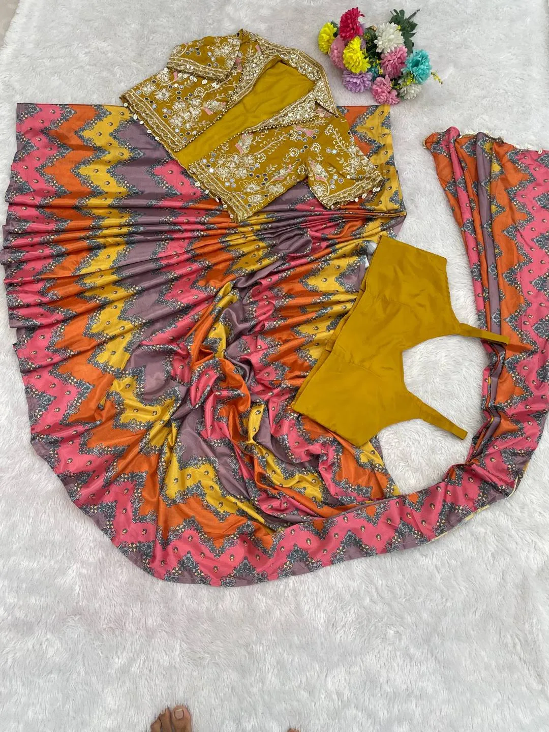 Buy BDB 88 Heavy Chinon Silk Embroidery Work Ready To Wear Saree Wholesale 2026
