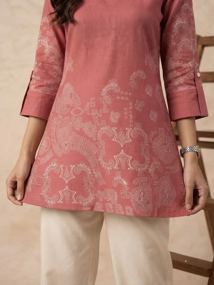 Launching Shiv 1079 Dusty Rose Ethnic Short Kurti Wholesale Supplier 2026