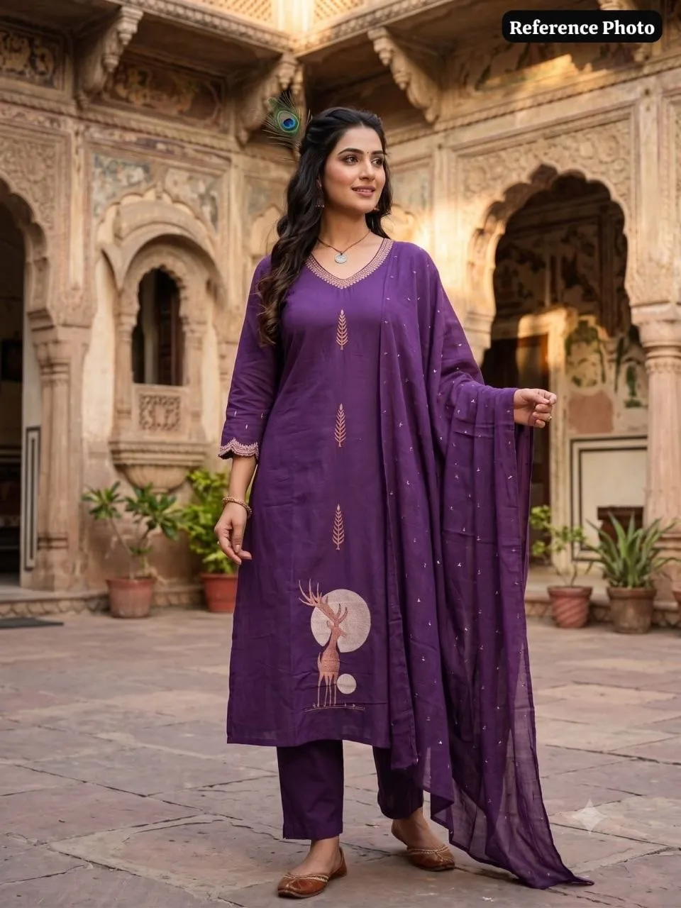 Buy KR 423 Pure Mul Cotton With Embroidery Work Kurti Pent Dupatta Set Wholesale 2026